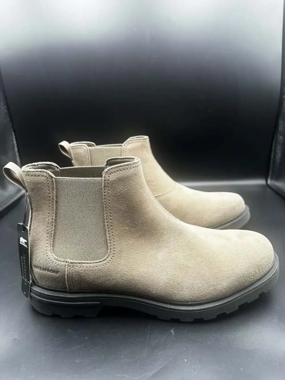 Sorel Cyprus Chelsea WP Men's Size 8.5 Khaki Waterproof Boots